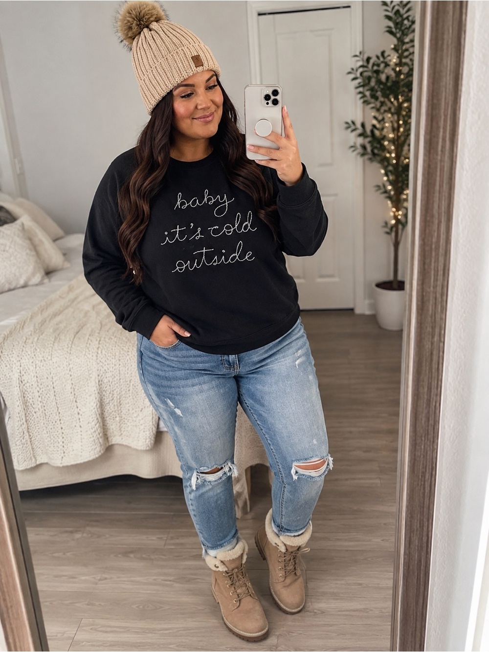 MAURICES Baby It’s Cold Outside Graphic Sweatshirt XL